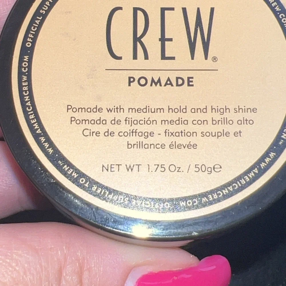 American Crew Pomade, 1.75 oz Medium Hold High Shine Men Hair Gel Cream New